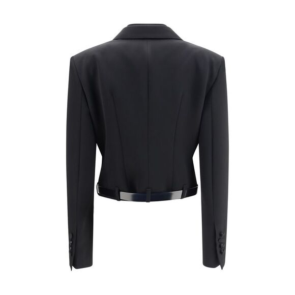 Dolce & Gabbana Women Sicilia Double-Breasted Wool Gabardine Jacket - Picture 2 of 3